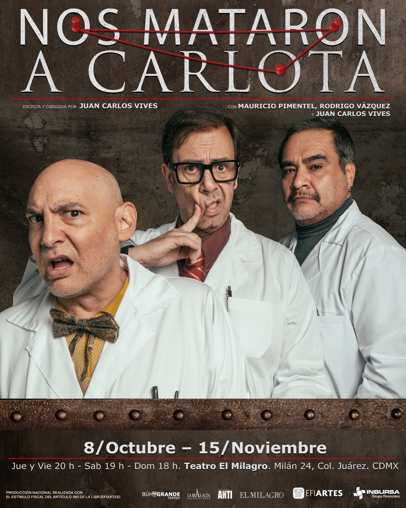 Cartel oficial de Nos mataron a Carlota